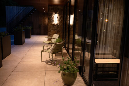 Hoofdingang Witte Berken Natuurhotel